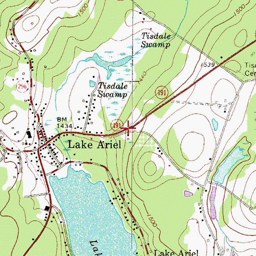 Topographic Map of Township of Lake, PA