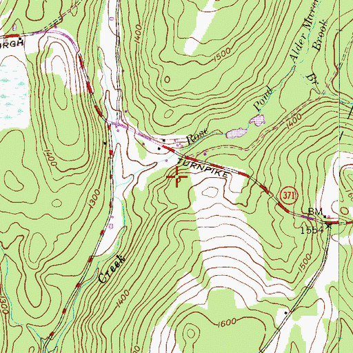 Topographic Map of Township of Lebanon, PA