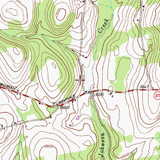 Topographic Map of Township of Mount Pleasant, PA