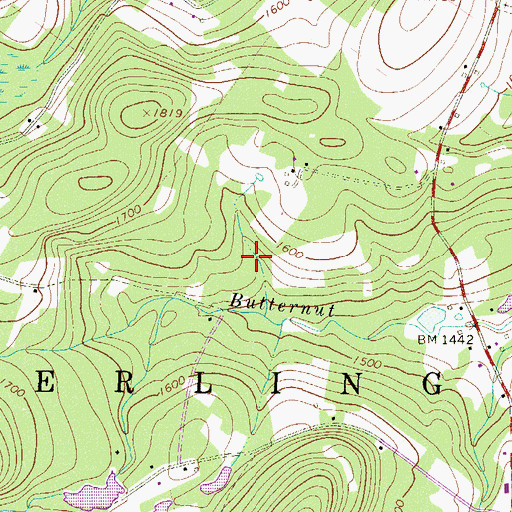 Topographic Map of Township of Sterling, PA