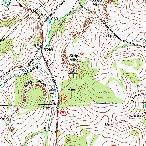 Topographic Map of Township of Derry, PA