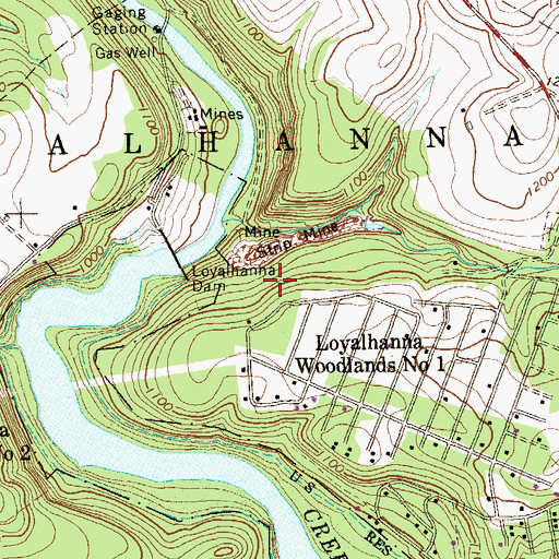 Topographic Map of Township of Loyalhanna, PA