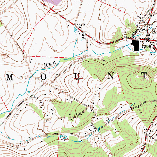 Topographic Map of Township of Mount Pleasant, PA