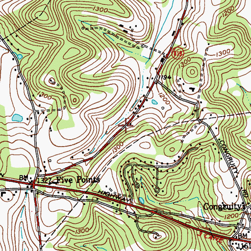 Topographic Map of Township of Salem, PA