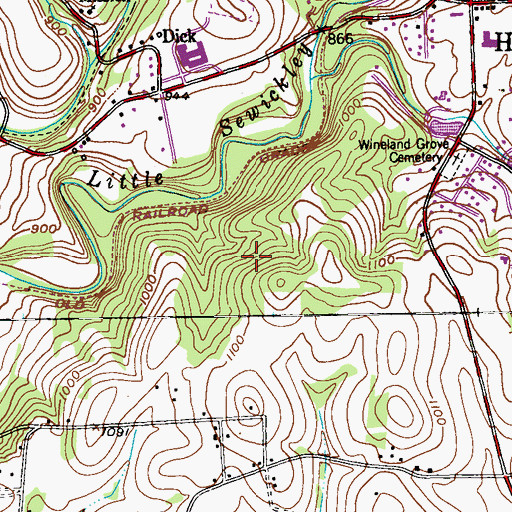 Topographic Map of Township of Sewickley, PA