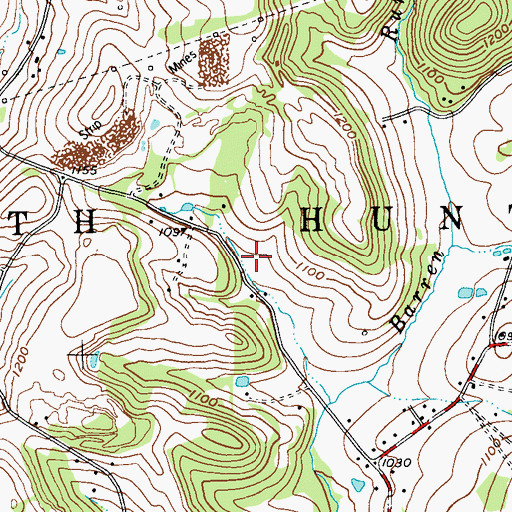 Topographic Map of Township of South Huntingdon, PA