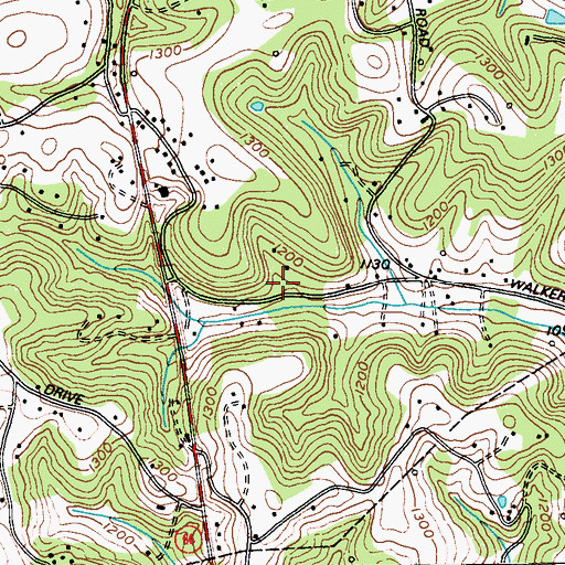 Topographic Map of Township of Washington, PA