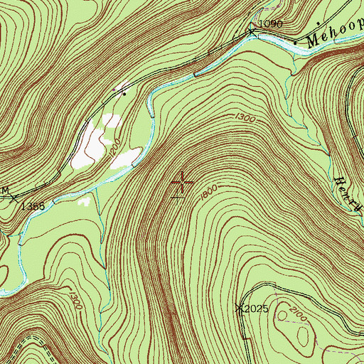 Topographic Map of Township of Forkston, PA