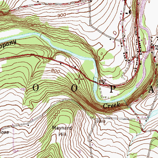 Topographic Map of Township of Mehoopany, PA