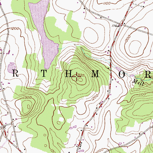 Topographic Map of Township of Northmoreland, PA