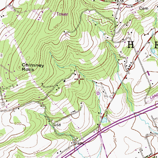 Topographic Map of Township of Hellam, PA