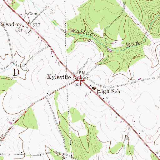 Topographic Map of Township of Lower Chanceford, PA