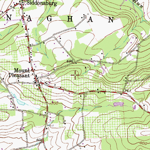Topographic Map of Township of Monaghan, PA