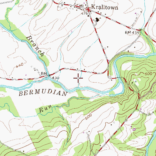Topographic Map of Township of Washington, PA
