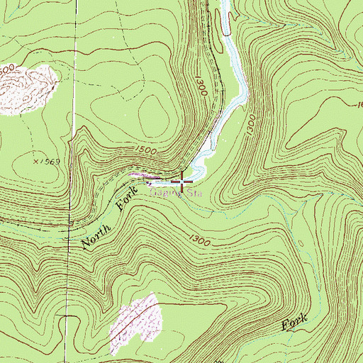 Topographic Map of South Fork Beech Creek, PA