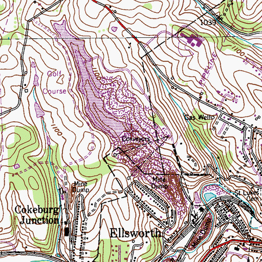 Topographic Map of Pond E, PA