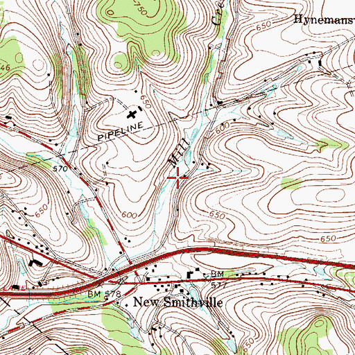 Topographic Map of Weisenberg, PA