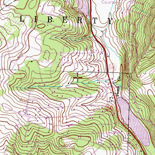 Topographic Map of Carroll Valley, PA