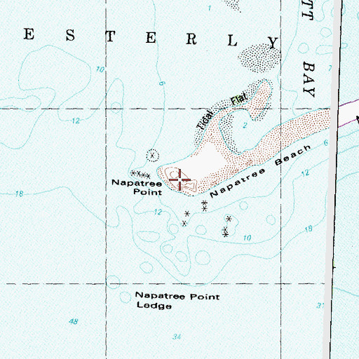 Topographic Map of Napatree Point, RI