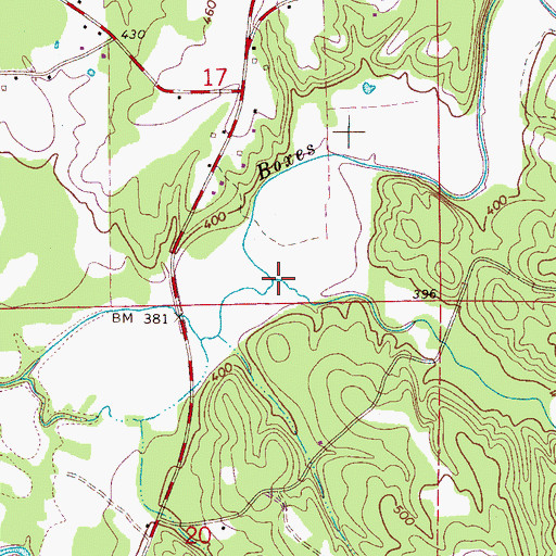 Topographic Map of Little Creek, AL