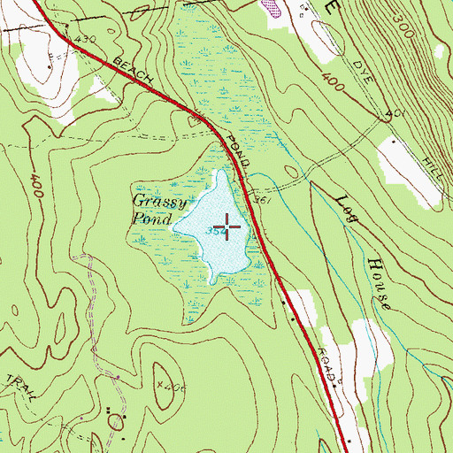 Topographic Map of Grassy Pond, RI