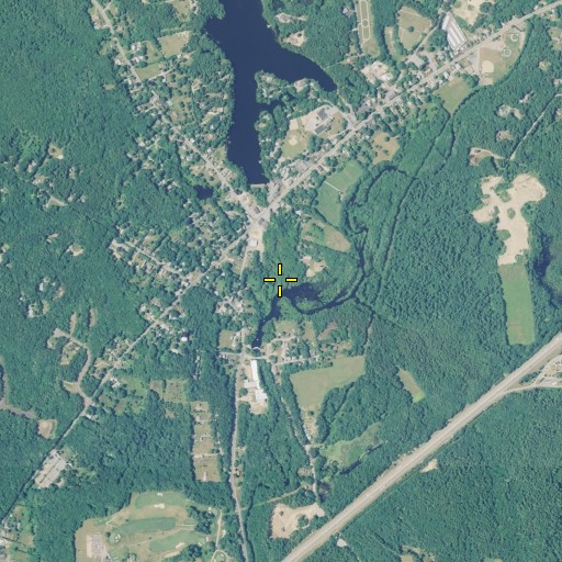 Aerial/Satellite Image of Brushy Brook, RI