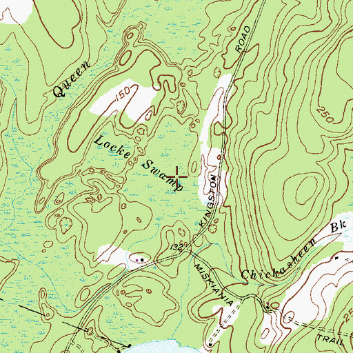 Topographic Map of Locke Swamp, RI
