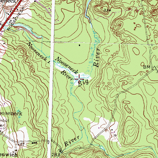 Topographic Map of Congdon River, RI