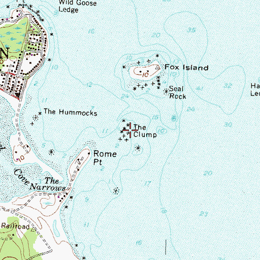 Topographic Map of The Clump, RI