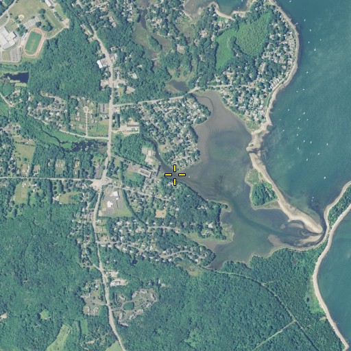 Aerial/Satellite Image of Annaquatucket River, RI
