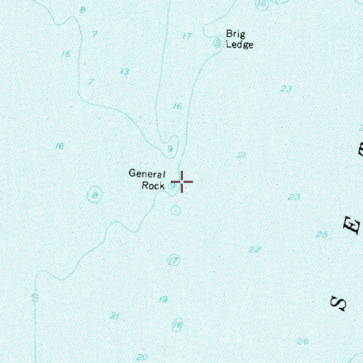 Topographic Map of General Rock, RI