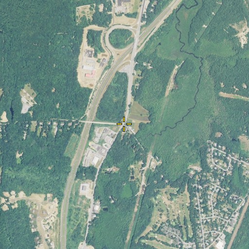 Aerial/Satellite Image of Briggs Corner, RI