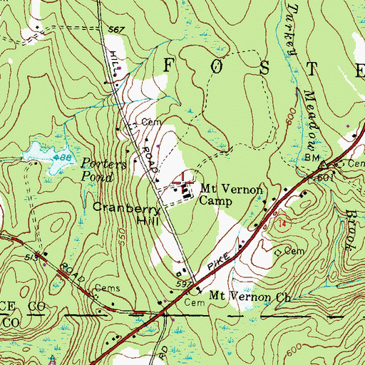 Topographic Map of Mount Vernon Camp, RI