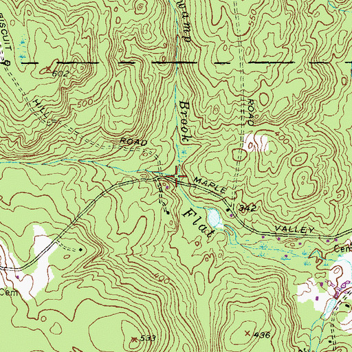 Topographic Map of Pine Swamp Brook, RI