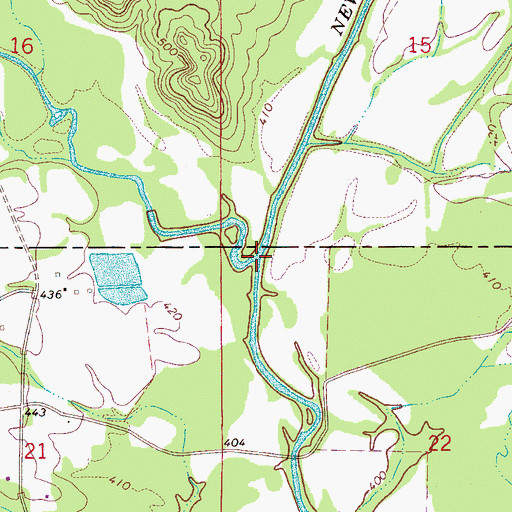 Topographic Map of Little New River, AL