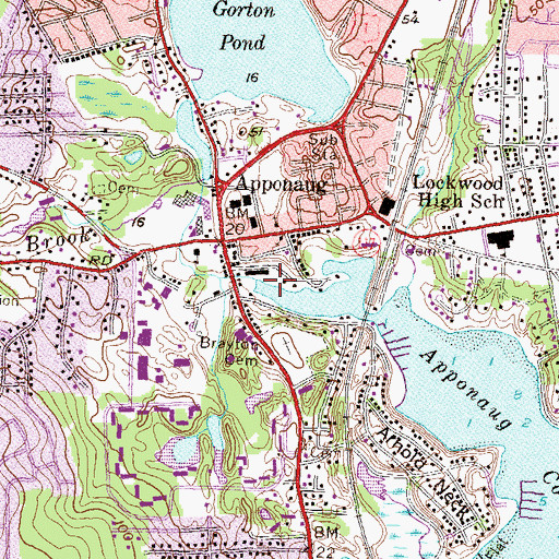 Topographic Map of Hardig Brook, RI