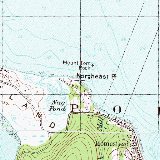 Topographic Map of Northeast Point, RI
