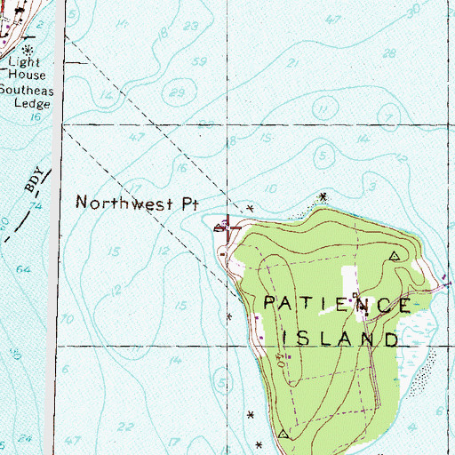 Topographic Map of Northwest Point, RI