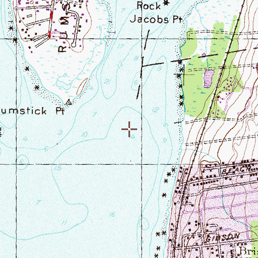 Topographic Map of Warren River, RI