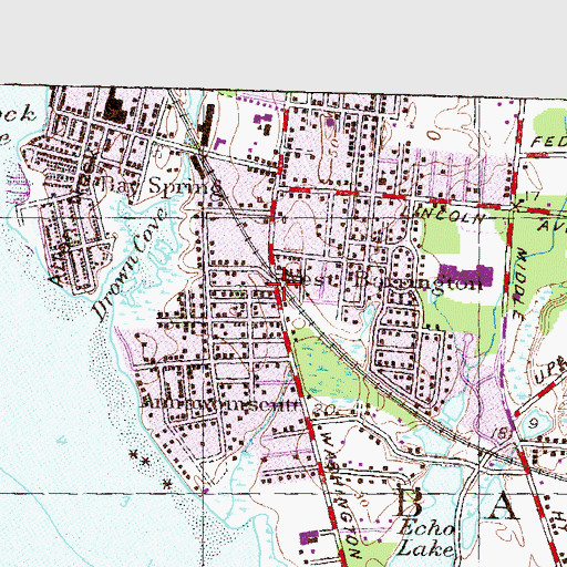 Topographic Map of West Barrington, RI