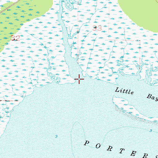 Topographic Map of Little River, AL