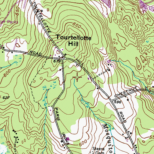 Topographic Map of Mosquitohawk Brook, RI