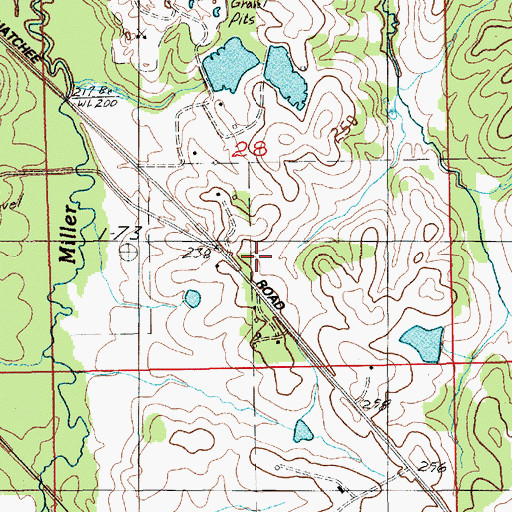 Topographic Map of Little Rock Church, AL