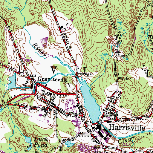 Topographic Map of Nipmuc River, RI