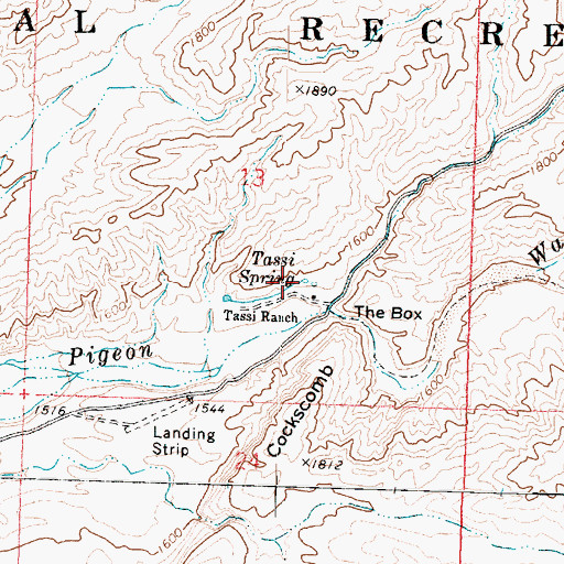Topographic Map of Tassi Spring, AZ