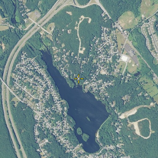 Aerial/Satellite Image of Harris Brook, RI