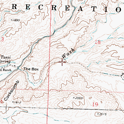 Topographic Map of Tassi Wash, AZ