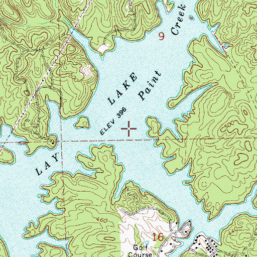 Topographic Map of Little Tom Creek, AL