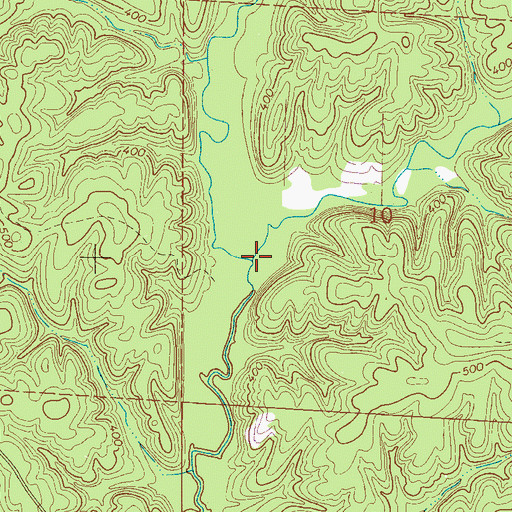 Topographic Map of Little Tyro Creek, AL