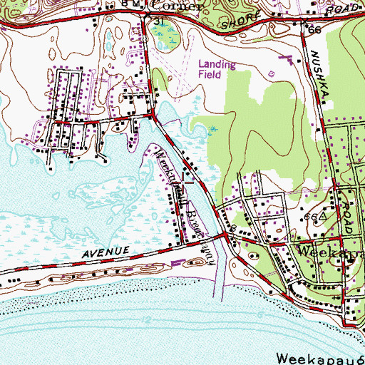 Topographic Map of Langworthy Field (historical), RI